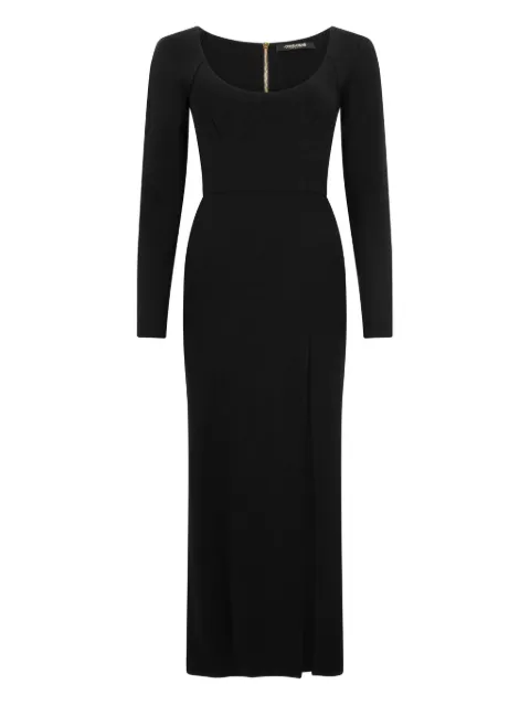 Roberto Cavalli long-sleeve slit dress