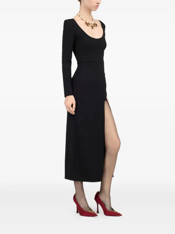 knee length dresses for ladies Printed Long Sleeve Dress main image 0