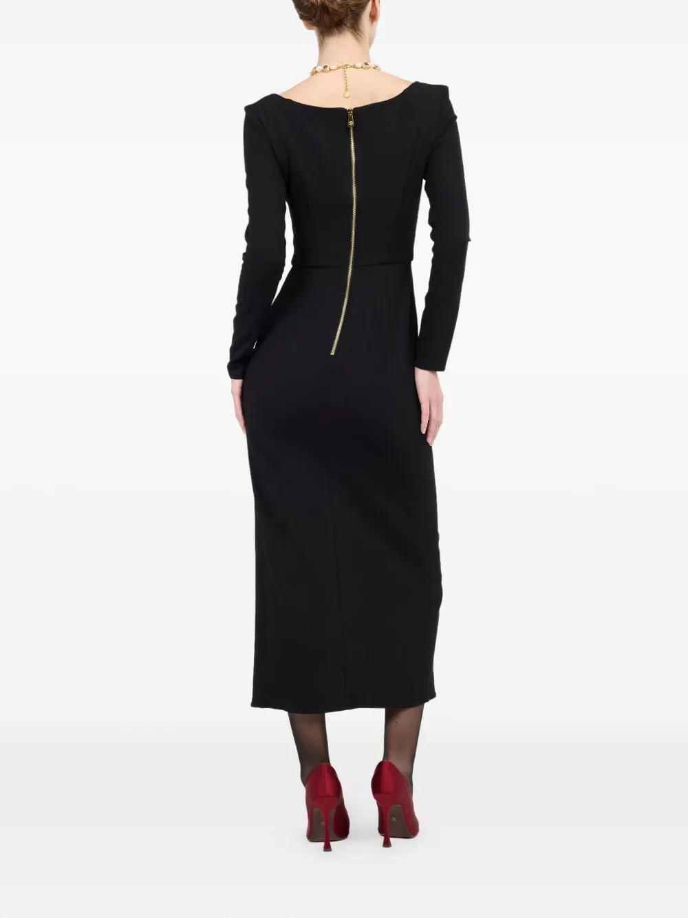Roberto Cavalli Jurk met lange mouwen Zwart