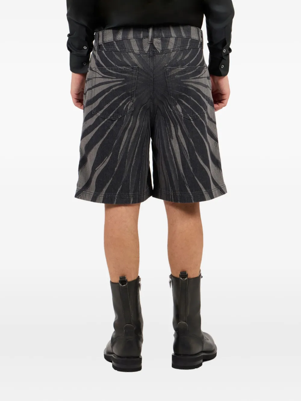 Roberto Cavalli denim shorts Zwart