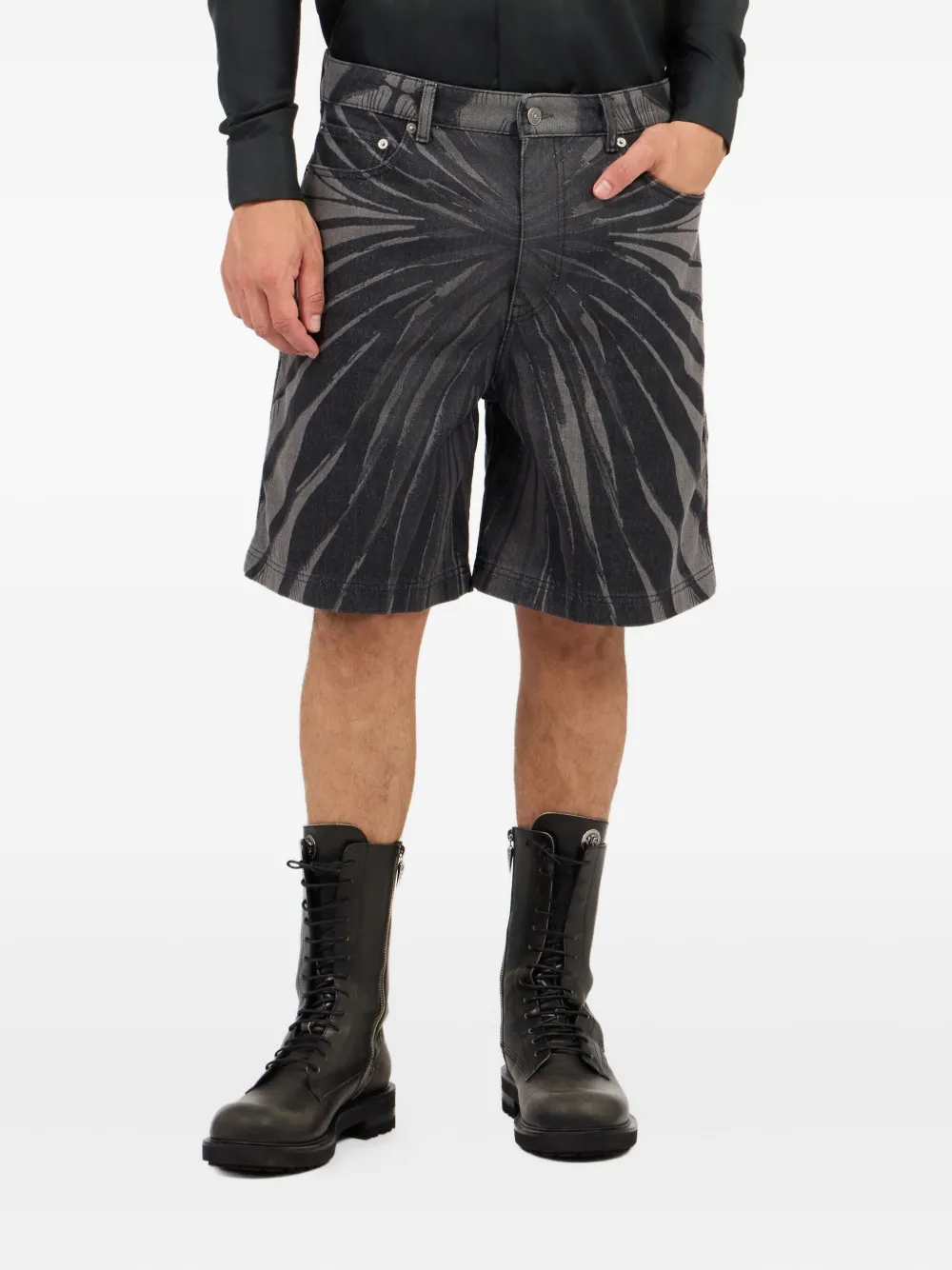 Roberto Cavalli denim shorts Zwart