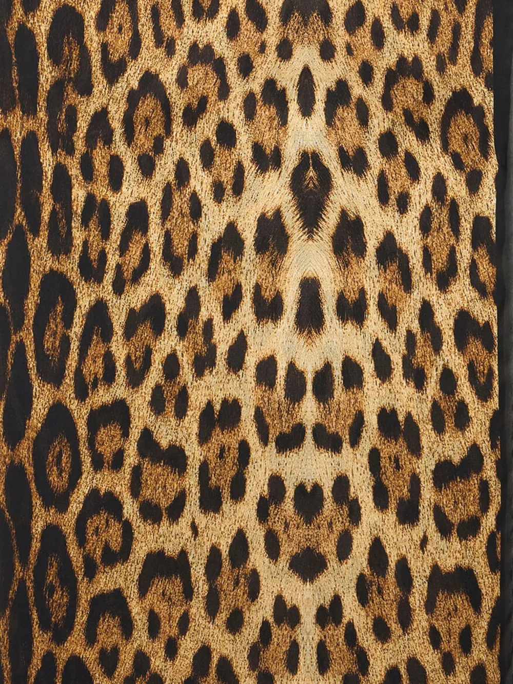 Roberto Cavalli jaguar-print silk scarf Geel