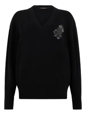 Givenchy logo-embroidered Sweater | Black | FARFETCH