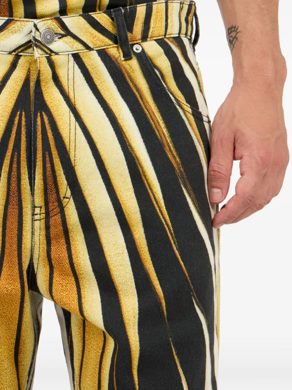 Roberto Cavalli flame-print trousers Zwart