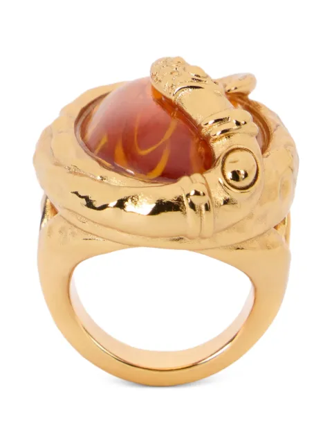 Roberto Cavalli snake-detail ring