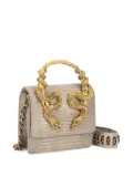 Roberto Cavalli snake-embellished snake-skin shoulder bag - Neutrals