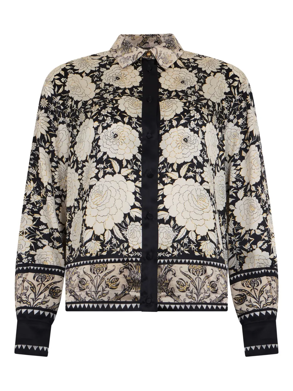 Roberto Cavalli floral-print shirt - Toni neutri