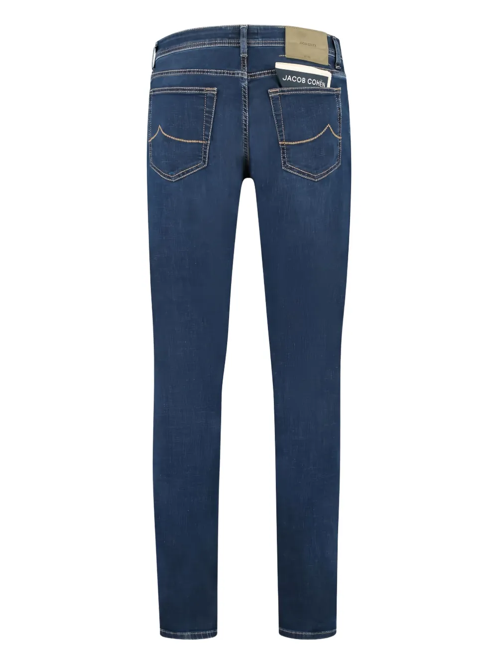Jacob Cohën Regular-fit jeans met logopatch en vijf zakken - Blauw
