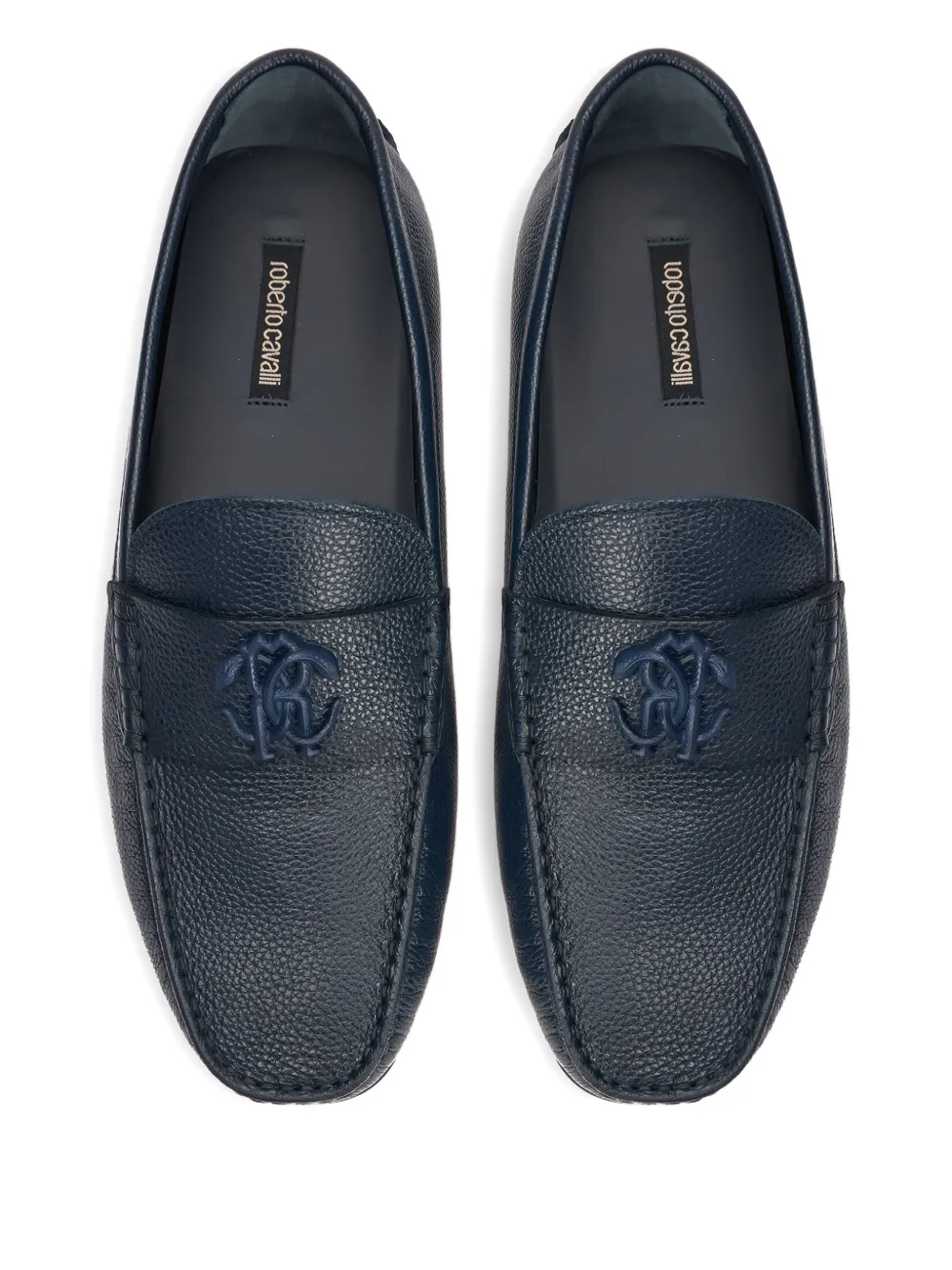 Roberto Cavalli Leren loafers Blauw