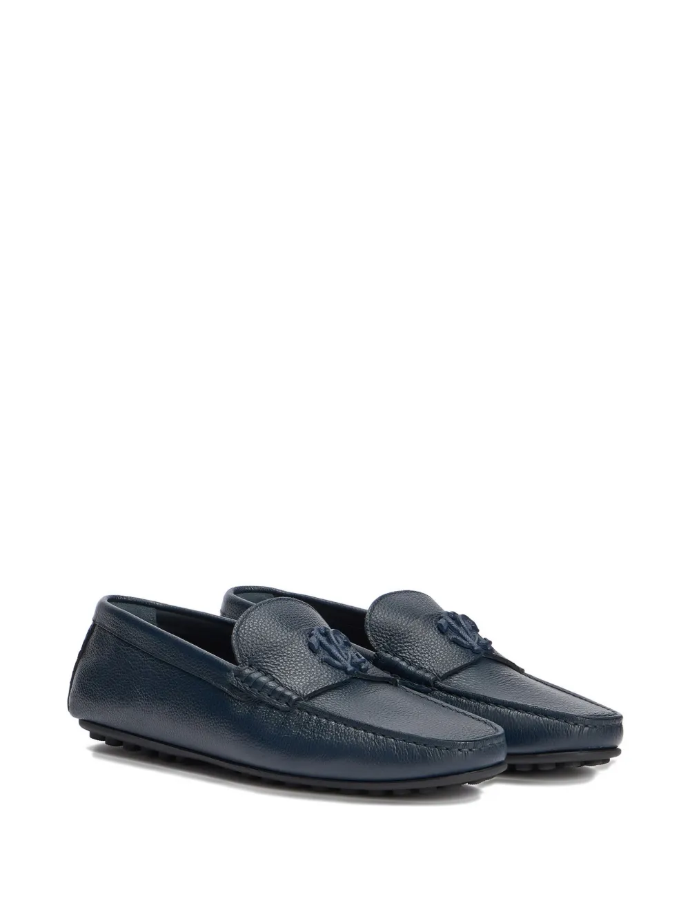 Roberto Cavalli leather loafers - Blauw