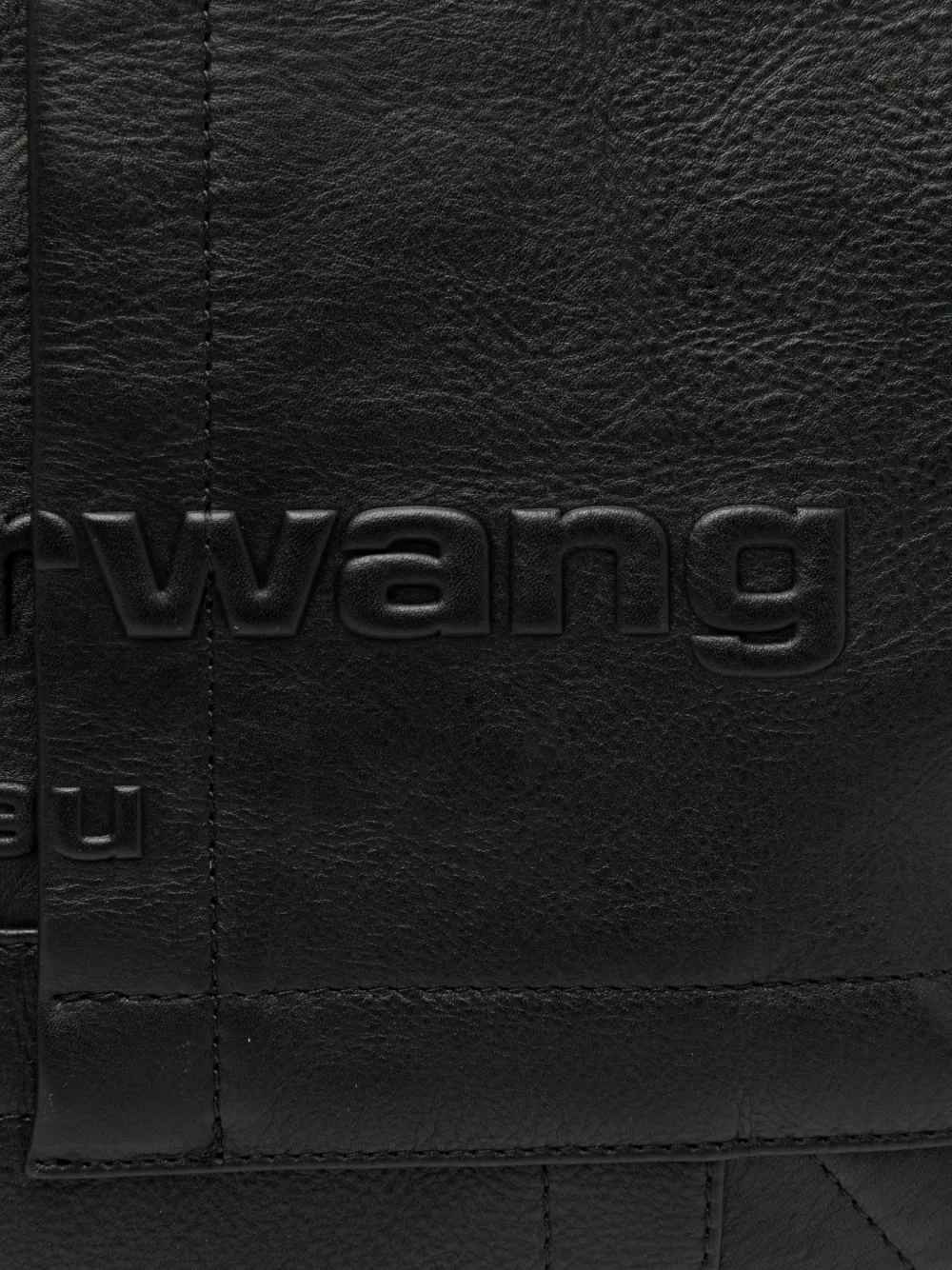 Alexander Wang Pack Tote In Leather Large In Black