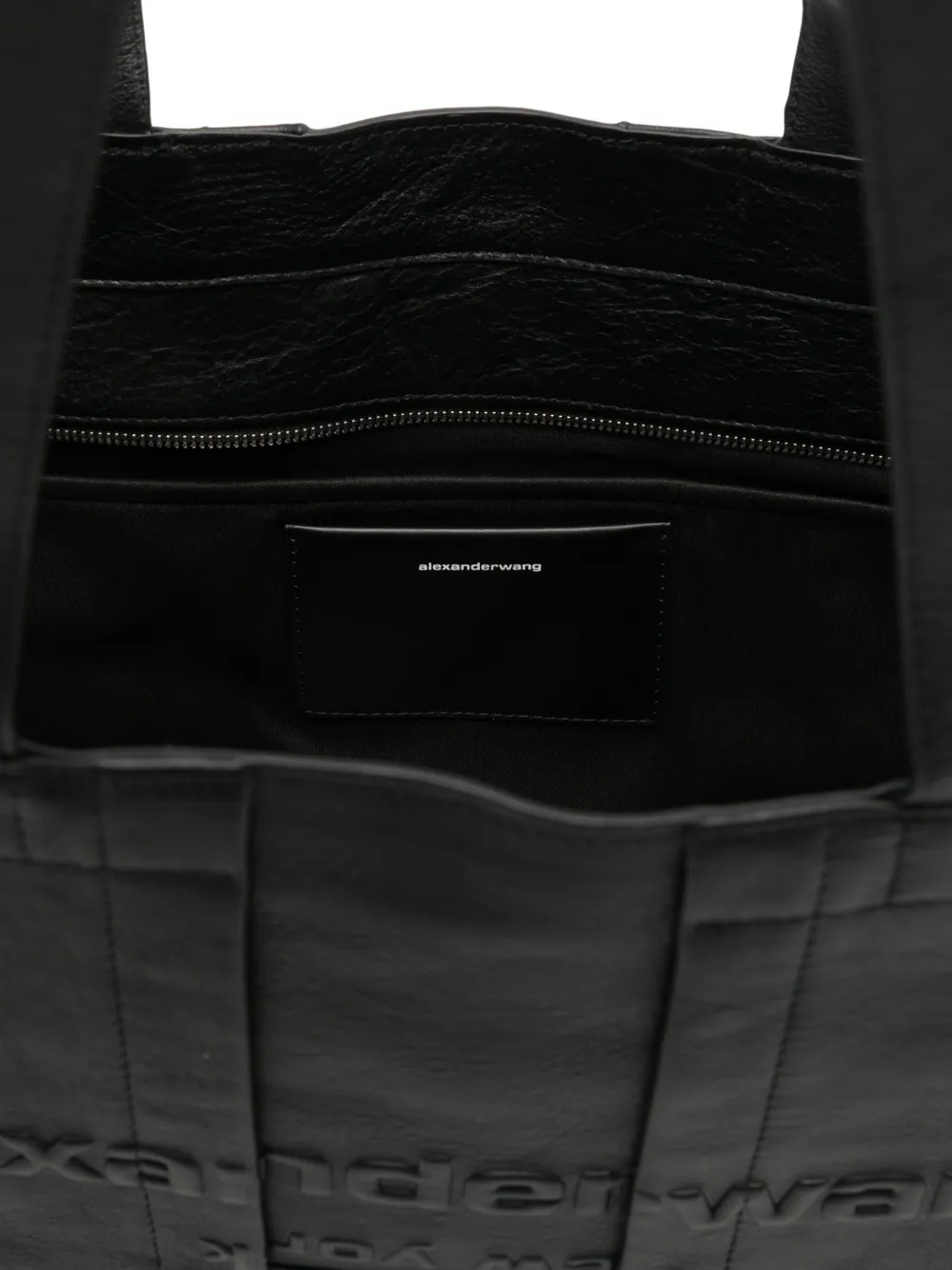 Alexander Wang Pack Tote In Leather Large In Black