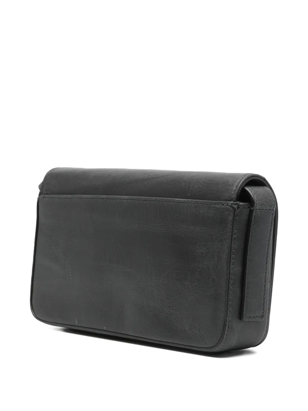Alexander Wang Flap Leather Crossbody Bag In Black