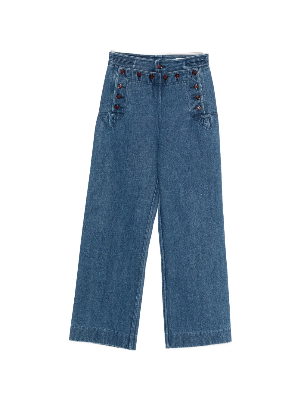 BODE Sailor buttoned jeans - Blu