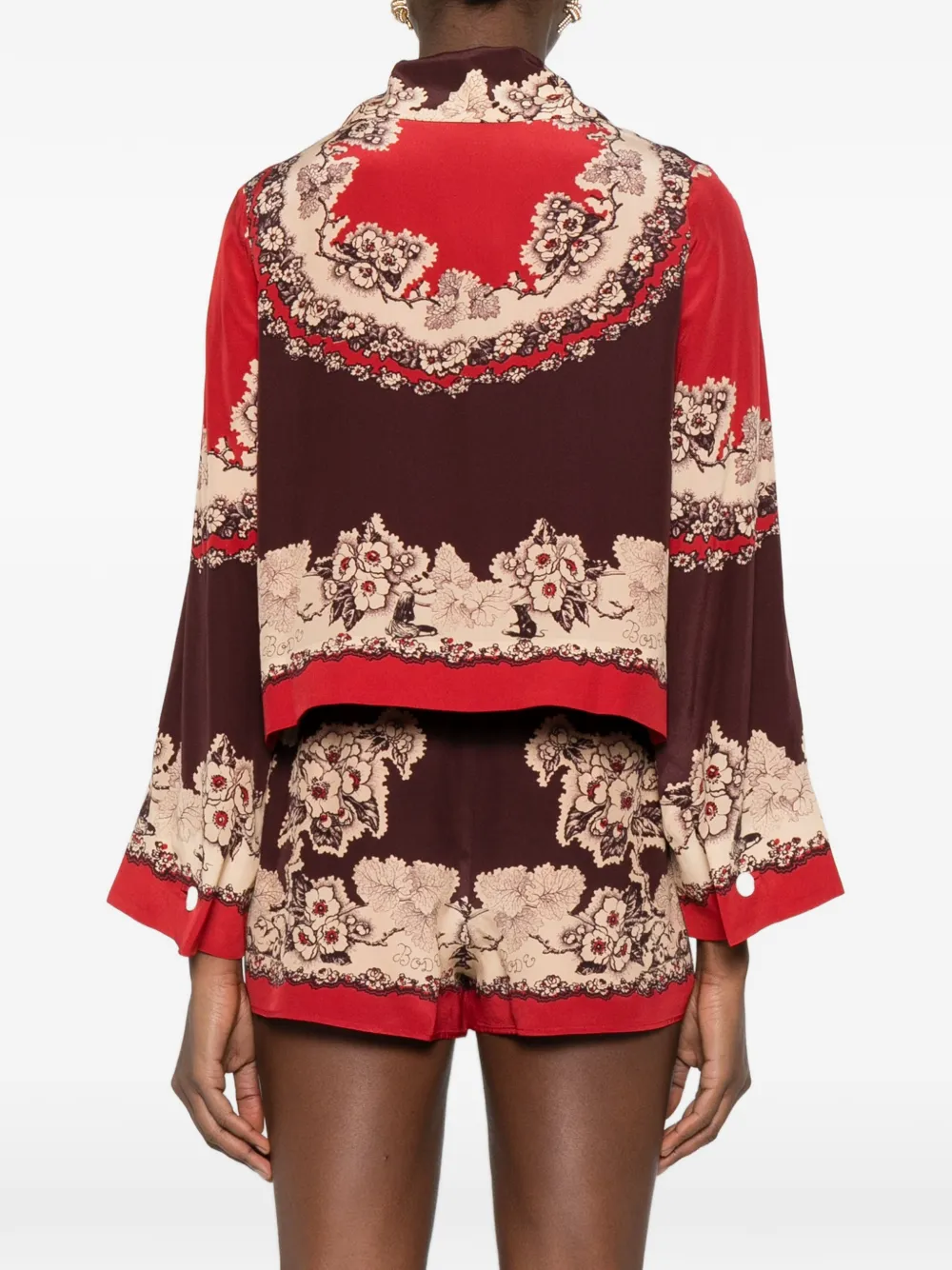 floral button jacket