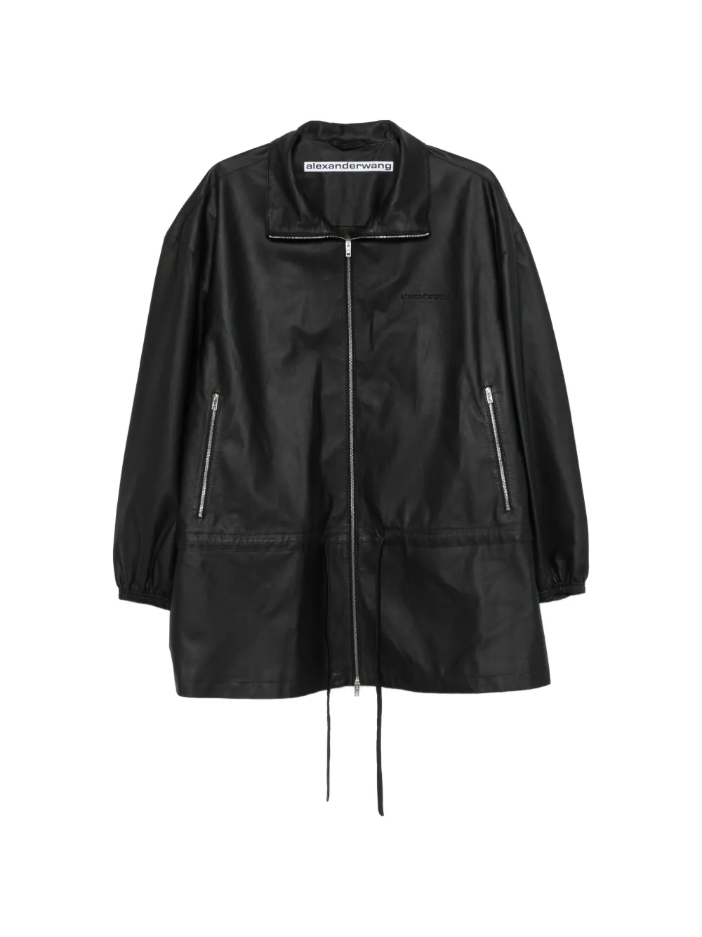 Alexander Wang funnel-collar zip-up parka - Nero