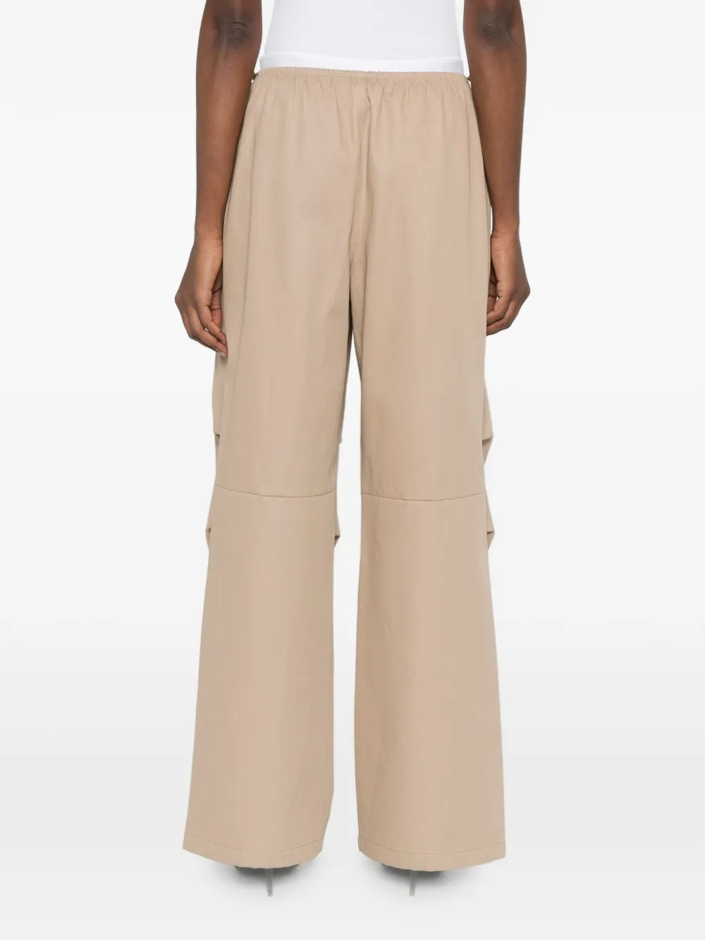 Alexander Wang logo elastic articulated trousers - Toni neutri