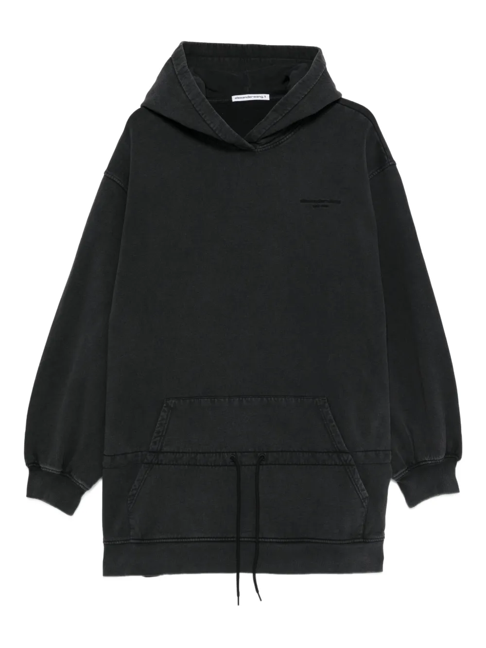 Alexander Wang robe courte à capuche | noir | Image 1