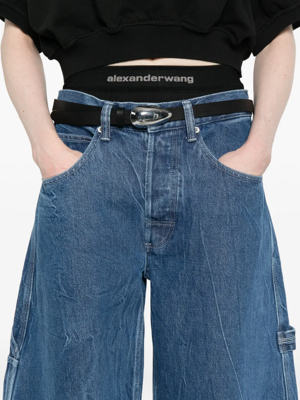 Alexander Wang cotton mid-rise jeans - thumbnail 5 of 5