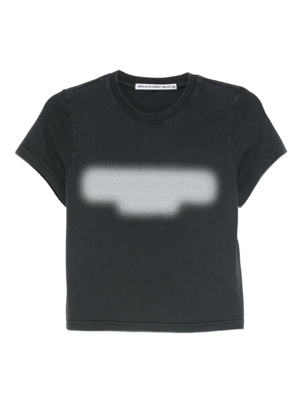 Alexander Wang playera con estampado gráfico en relieve | negro | Image 1