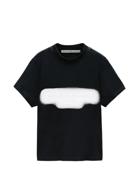 Alexander Wang präglad t-shirt med grafiskt tryck