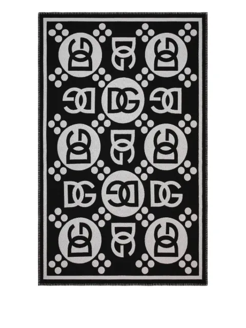 Dolce & Gabbana logo-pattern blanket