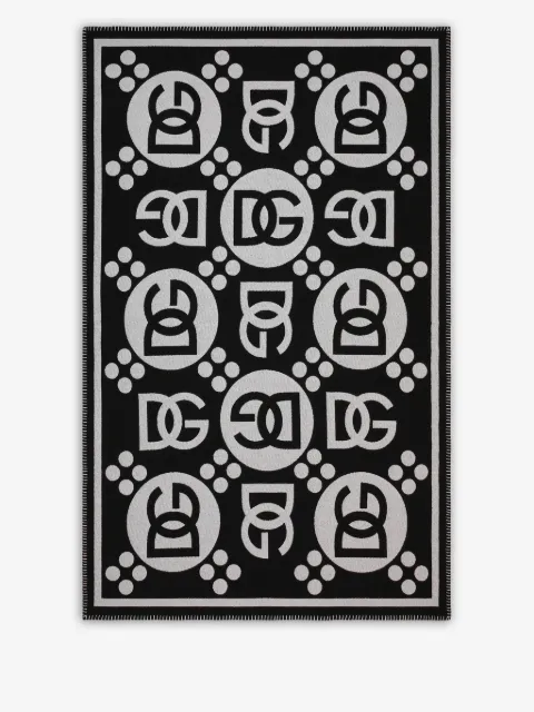 Dolce & Gabbana logo-pattern blanket