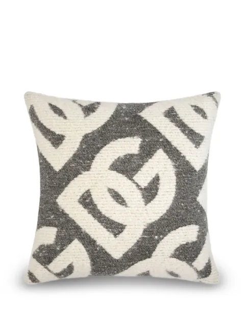 Dolce & Gabbana logo-patterned cushion