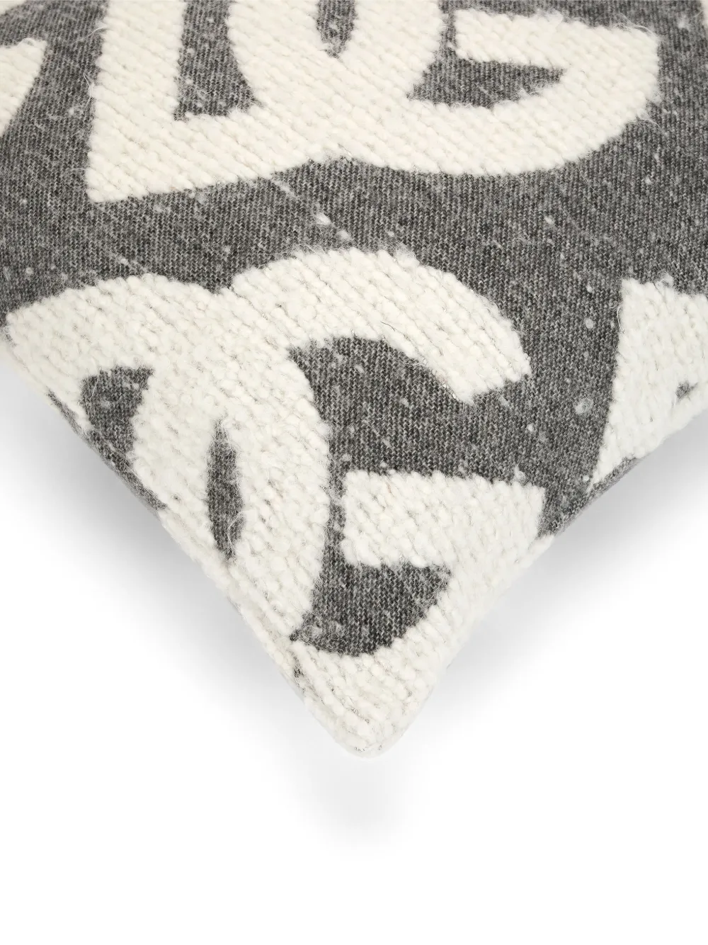 Dolce & Gabbana Logo-patterned Cushion In Gray