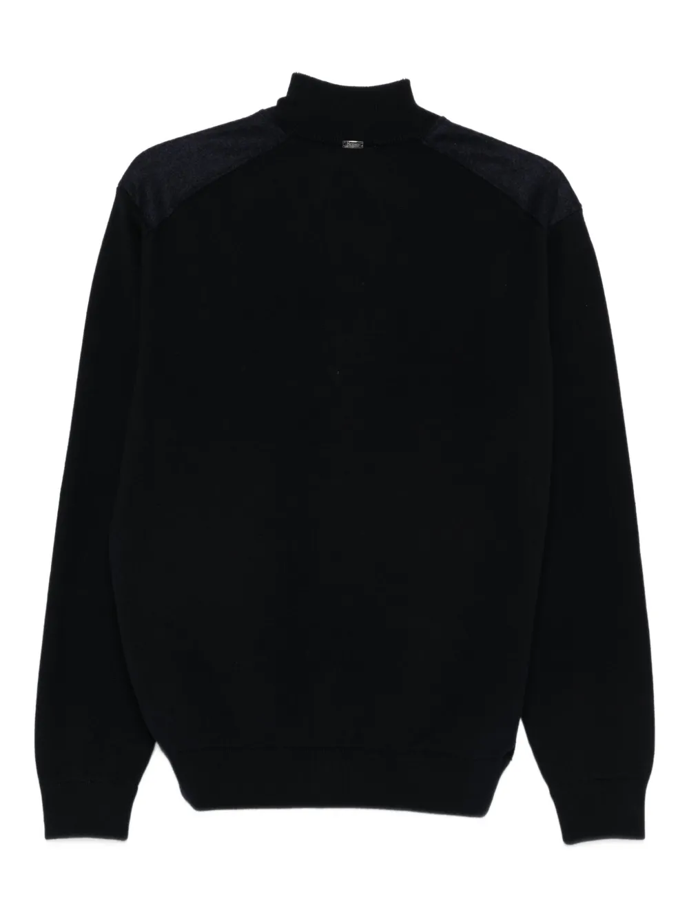 Herno Resort Man Jacket Midnight Blue Size 42 Wool In Black
