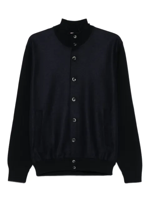 Herno button-front high-neck cardigan