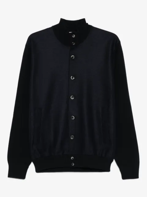 Herno button-front high-neck cardigan