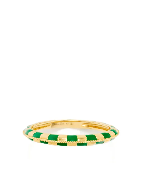 Yvonne Léon 9CT Yellow Gold Check-pattern Ring