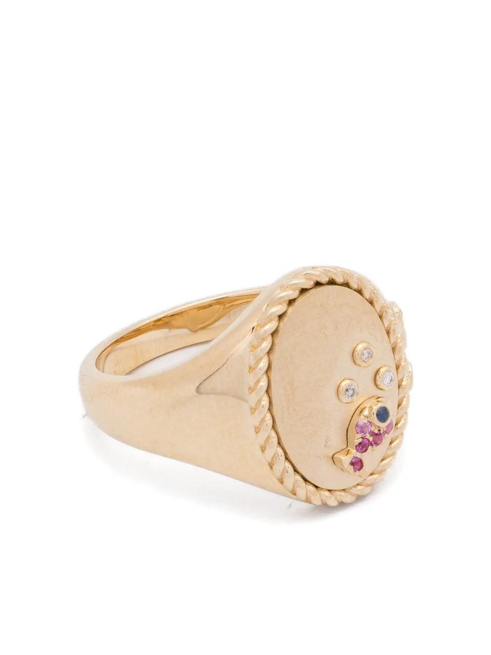 Yvonne Léon 9K yellow gold diamond ring - Oro