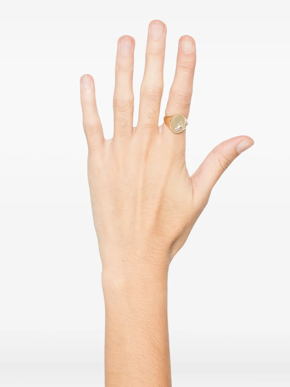 Yvonne Léon 9CT Yellow Gold Diamond Ring, view 2