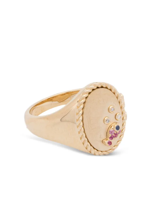 Yvonne Léon 9CT Yellow Gold Diamond Ring