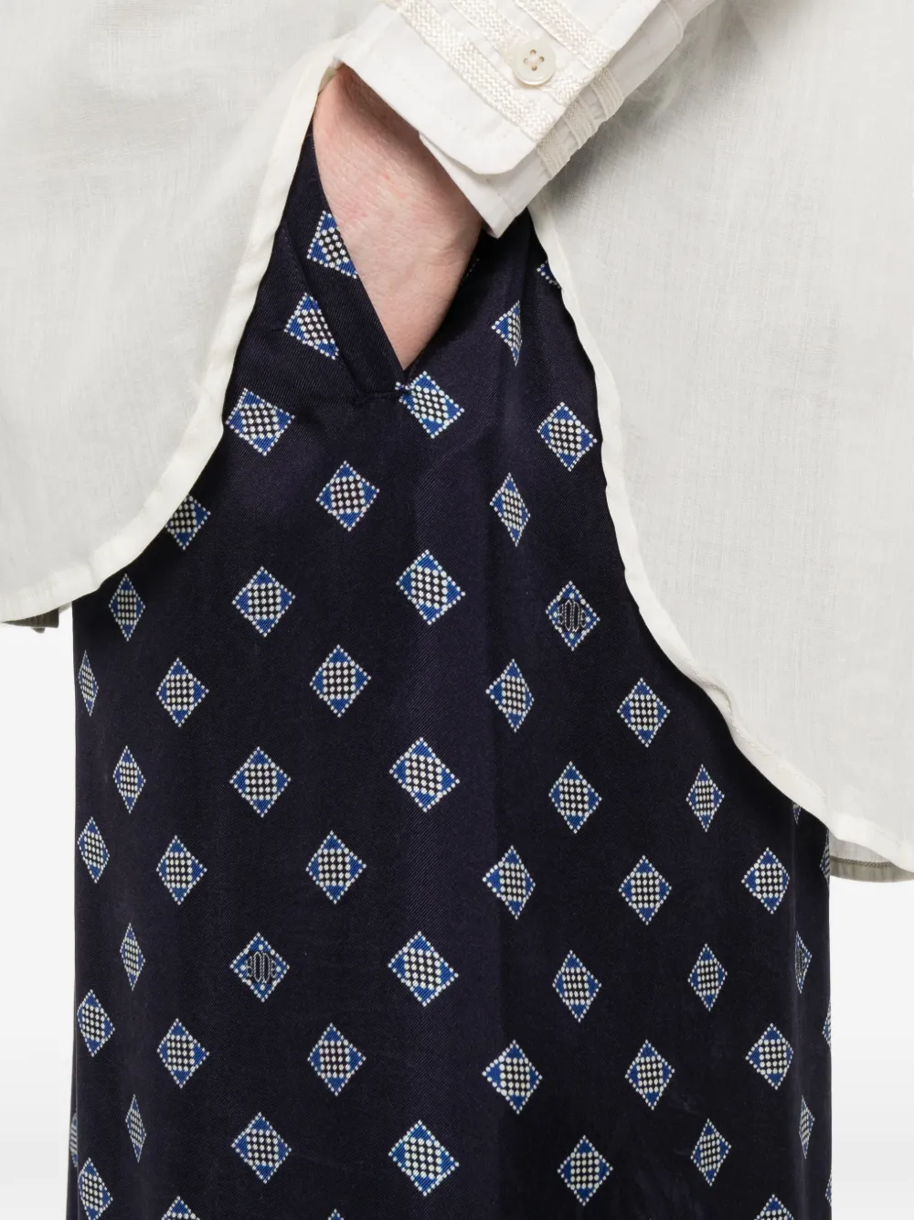 Bode Foyer Diamond Pants in Blue, view 5