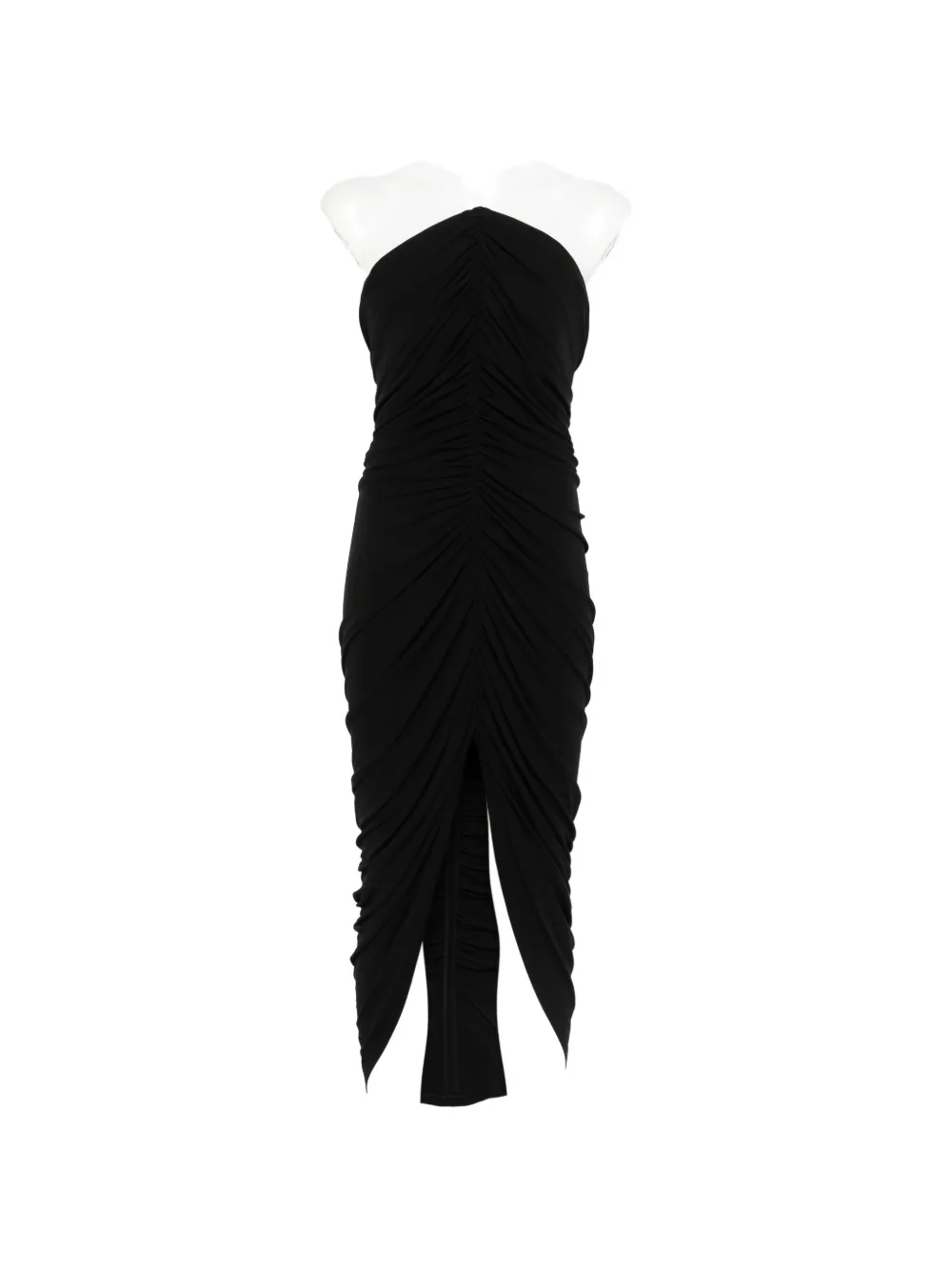 Alexander Wang structured-bodice midi dress - Nero