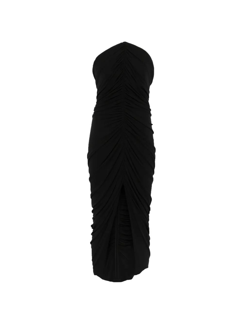 Alexander Wang structured-bodice midi dress - Nero