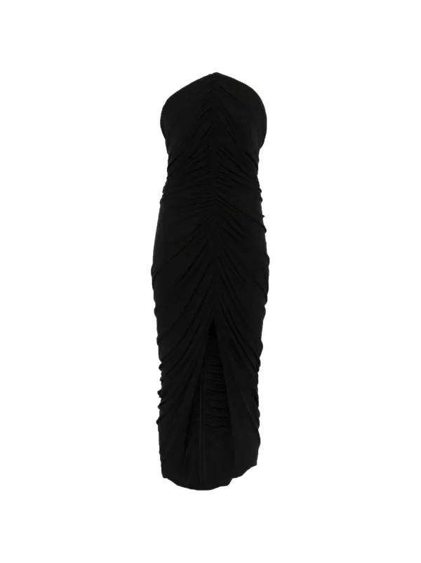 structured dress black Alizee Structured Mini Dress | Black Recycled Suiting main image 0