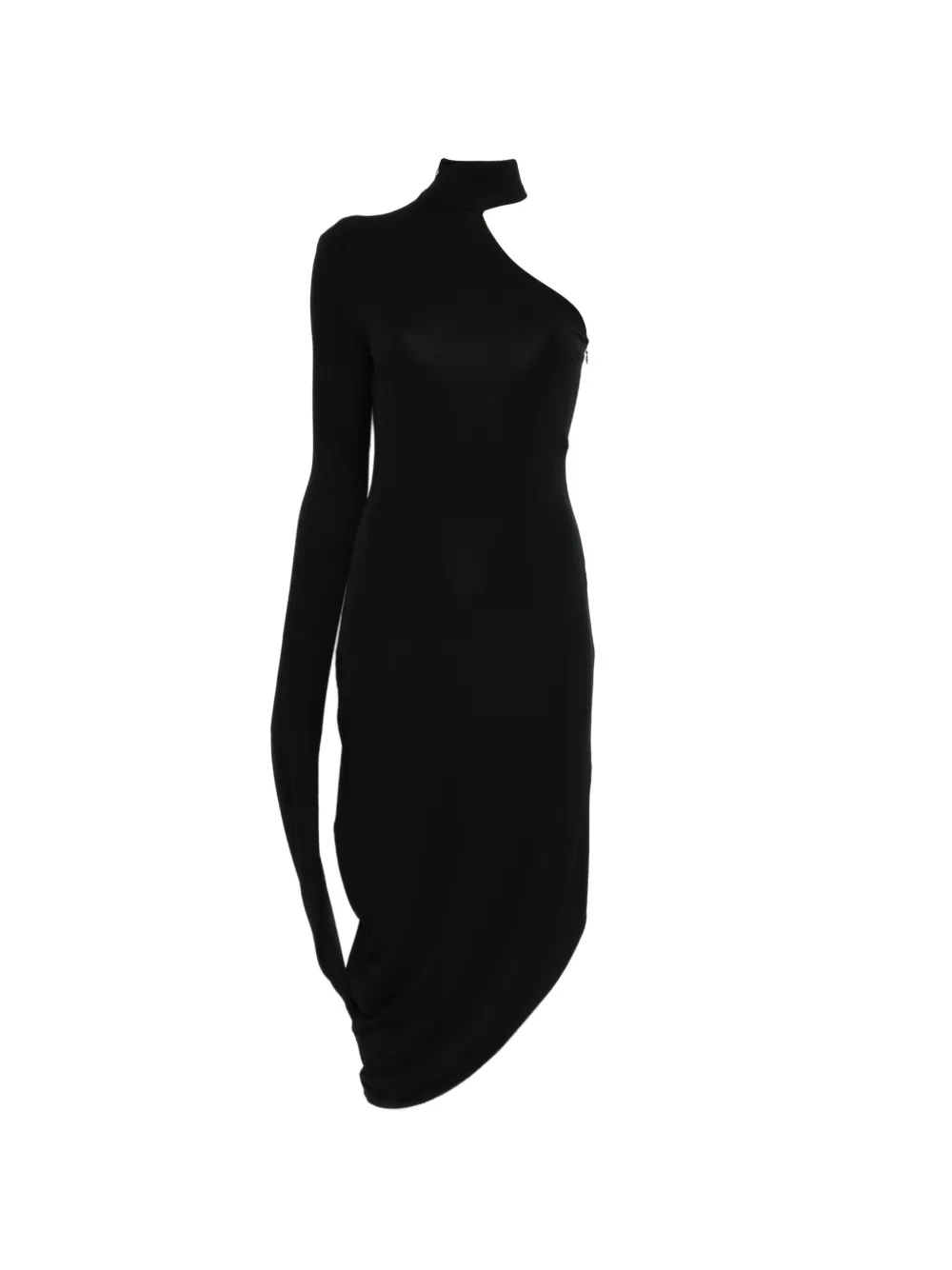 Alexander Wang asymmetric midi dress - Nero