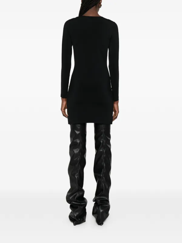 Alexander Wang Vネック ミニドレス | ブラック | FARFETCH JP