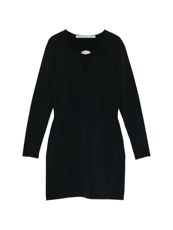 Alexander Wang Vネック ミニドレス | ブラック | FARFETCH JP