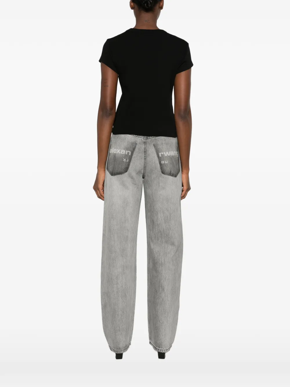 Alexander Wang T-shirt met logoprint Zwart