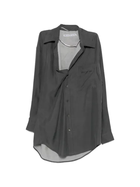 Alexander Wang off-shoulder shirt mini dress