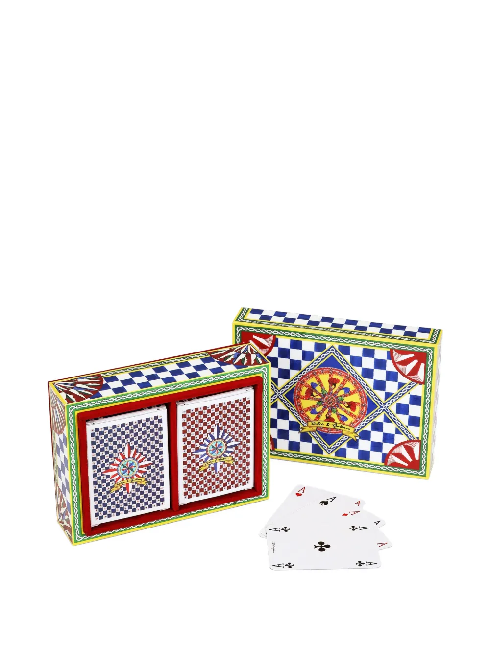 Dolce & Gabbana Rectangular-shape Poker Set (7cm X 13cm) In Multi