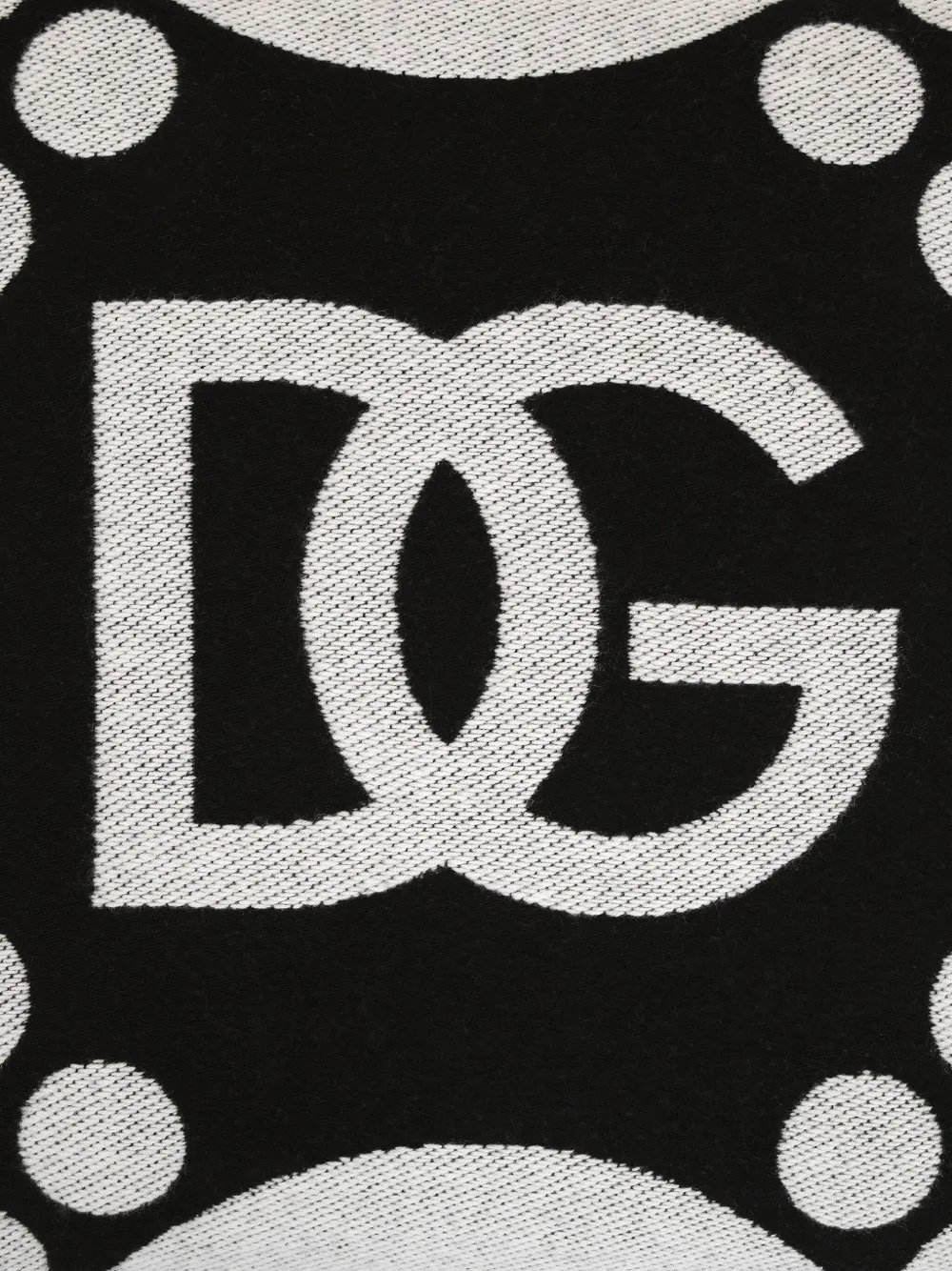 Dolce & Gabbana Logo-detailed Cushion In Black