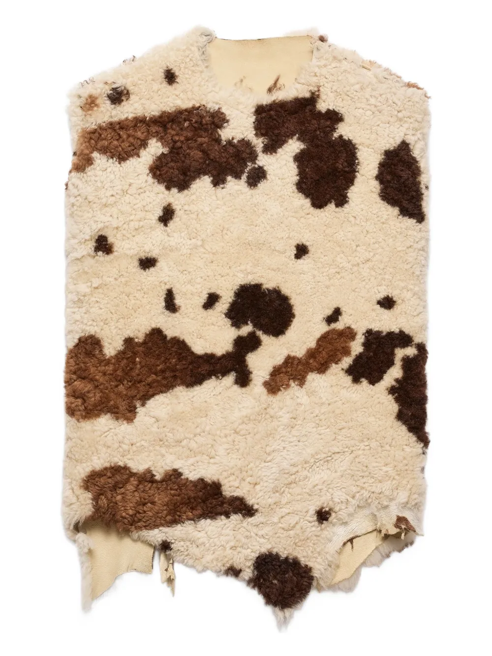 Prada Lammy spencer met onregelmatige afwerking Beige