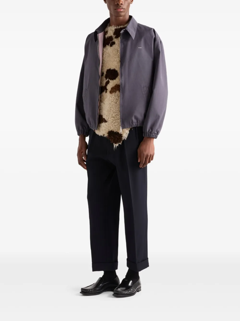 Prada Lammy spencer met onregelmatige afwerking - Beige