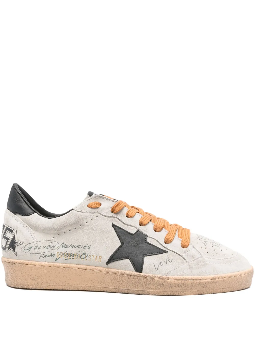 Golden Goose Ball Star suede sneakers Neutrals